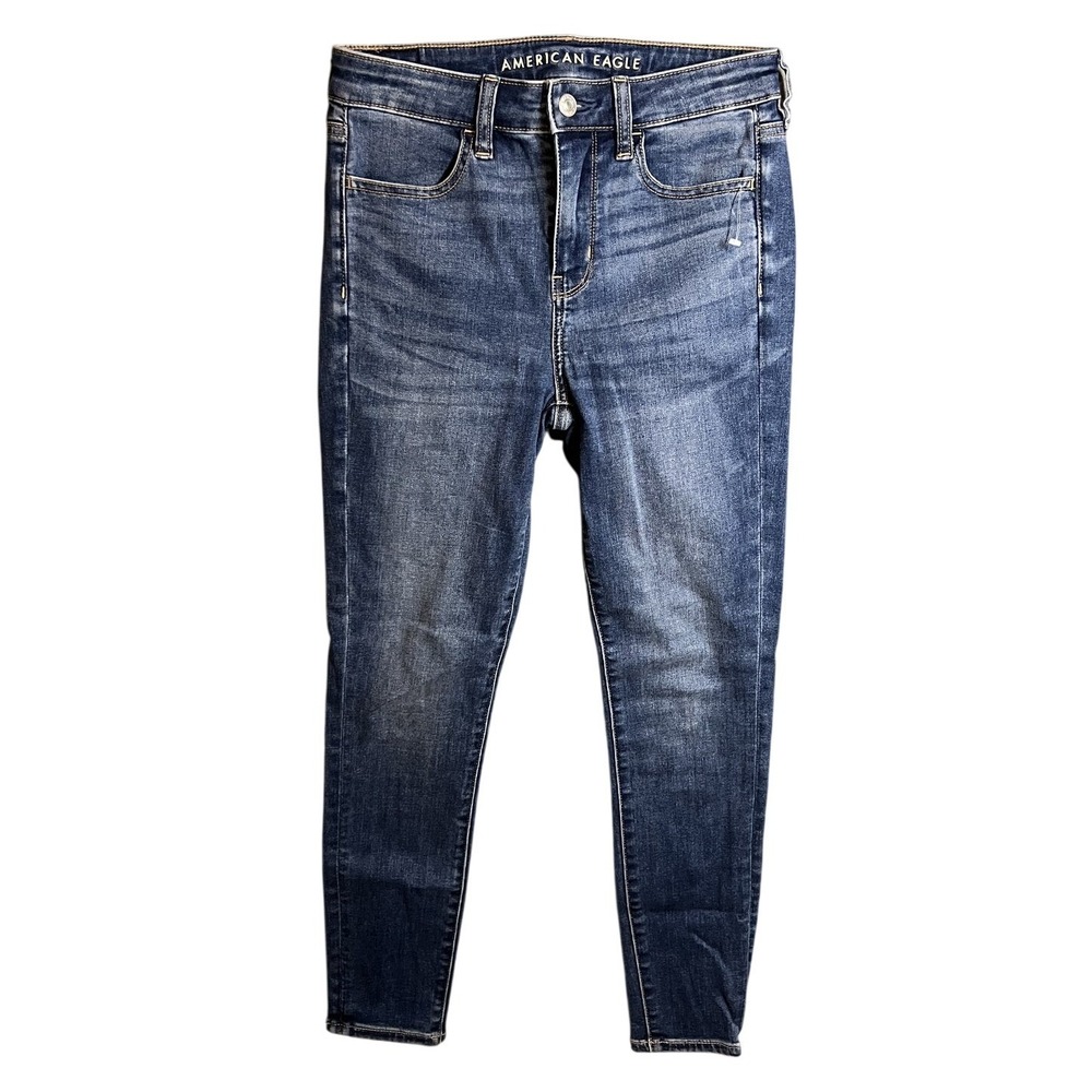 American Eagle Women's‎ Next Level Stretch Skinny Jeans Dark Wash Size 0 Regular